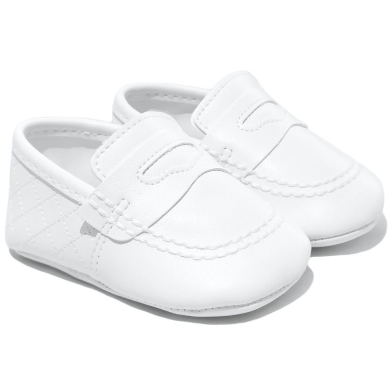 boys white slip on shoes